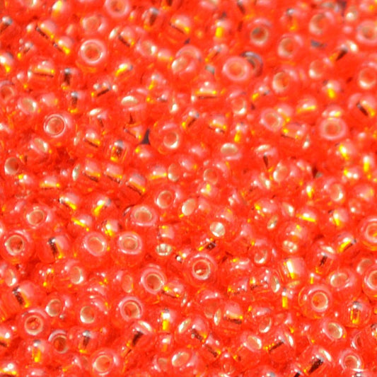 Miyuki Seed Beads - 11/0 - Silver Lined Flame Red -mb11-0010b250- 250g