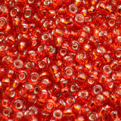 Miyuki Seed Beads 11/0 - mb11-0011 - Silver Lined Ruby 22g