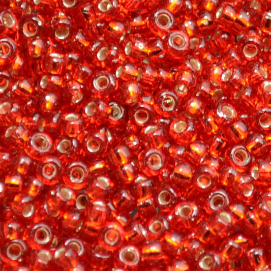 Miyuki Seed Beads 11/0 - mb11-0011 - Silver Lined Ruby 22g