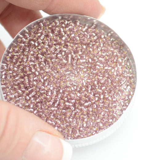 Miyuki Seed Beads 11/0 - mb11-0012 - Silver lined Smoky Amethyst 10g