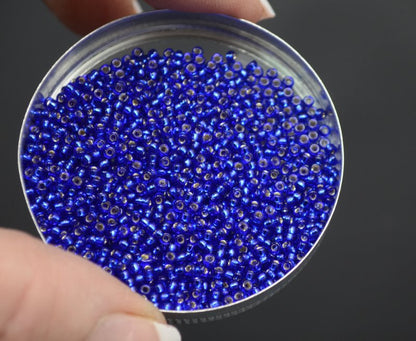 Miyuki Seed Beads 11/0 - mb11-0020 - Silver Lined Cobalt 10g