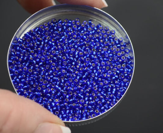 Miyuki Seed Beads 11/0 - mb11-0020 - Silver Lined Cobalt 10g