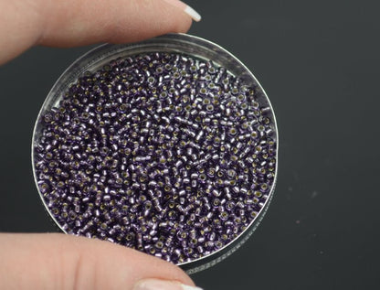 Miyuki Seed Beads 11/0 - mb11-0024 - Silver Lined Amethyst 10g