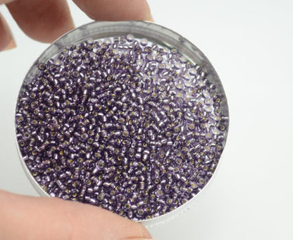 Miyuki Seed Beads 11/0 - mb11-0024 - Silver Lined Amethyst 10g