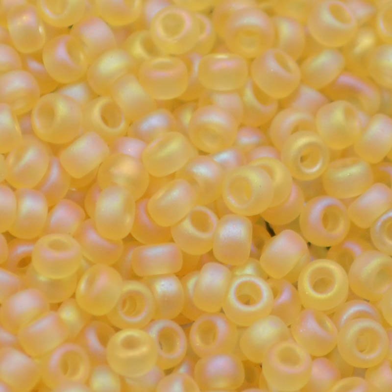 Miyuki Seed Beads 11/0 - mb11-0132FR - Matte Transparent Light Topaz AB 10g