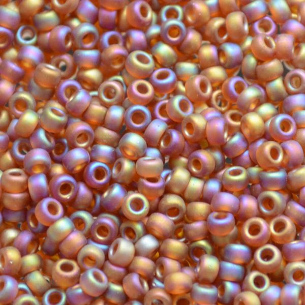 Miyuki Seed Beads 11/0 - mb11-0134FR - Matte Transparent Dark Topaz AB 22g