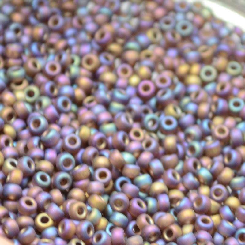 Miyuki Seed Beads 11/0 - mb11-0135F - Matte Transparent Root Beer 