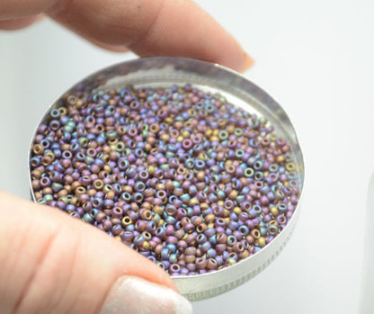 Miyuki Seed Beads 11/0 - mb11-0135FR - Matte Transparent Root Beer AB 22g