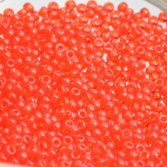 Miyuki Seed Beads - 11/0 - Transparent Blood Orange -mb11-0140b250- 250g