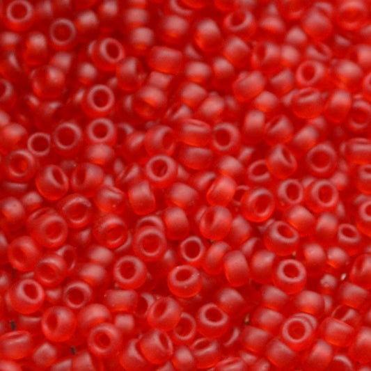 Miyuki Seed Beads 11/0 - mb11-0141F - Matte Transparent Ruby 22g