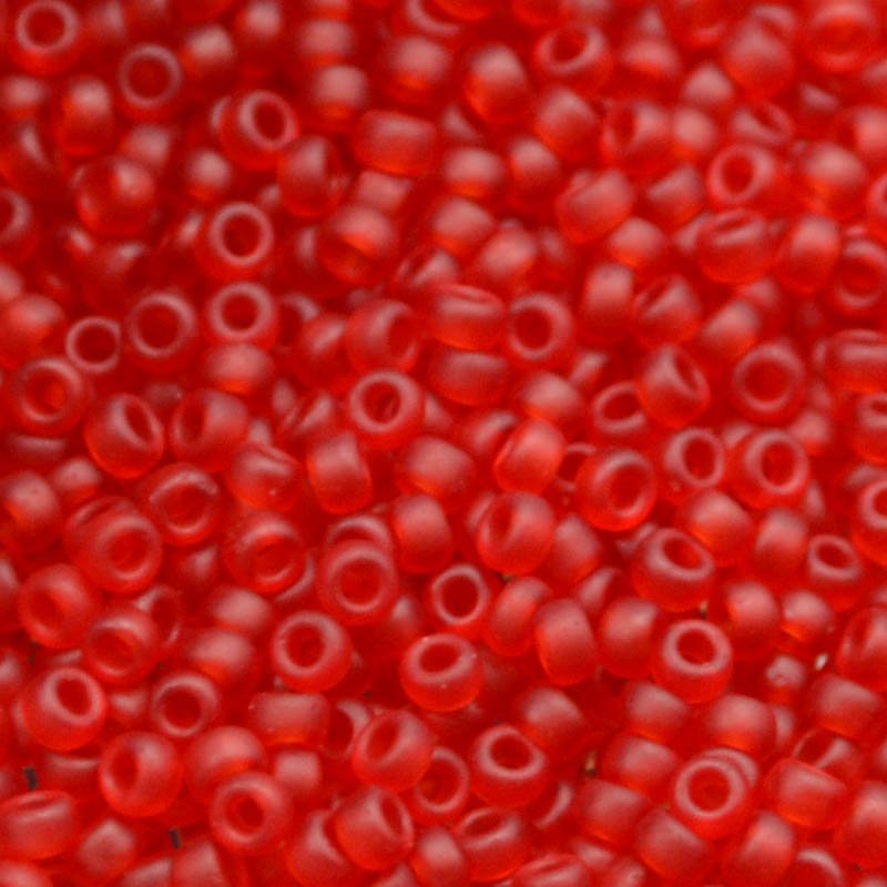Miyuki Seed Beads - 11/0 - Matte Transparent Ruby -mb11-0141Fb250- 250g