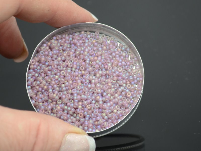 Miyuki Seed Beads 11/0 - mb11-0142FR - Matte Transparent Smokey Amethyst AB 22g