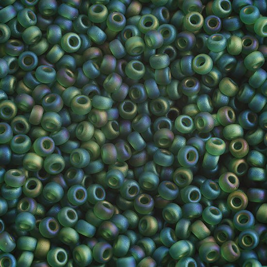 Miyuki Seed Beads 11/0 - mb11-0146fr - Frosted Green Rainbow 10g