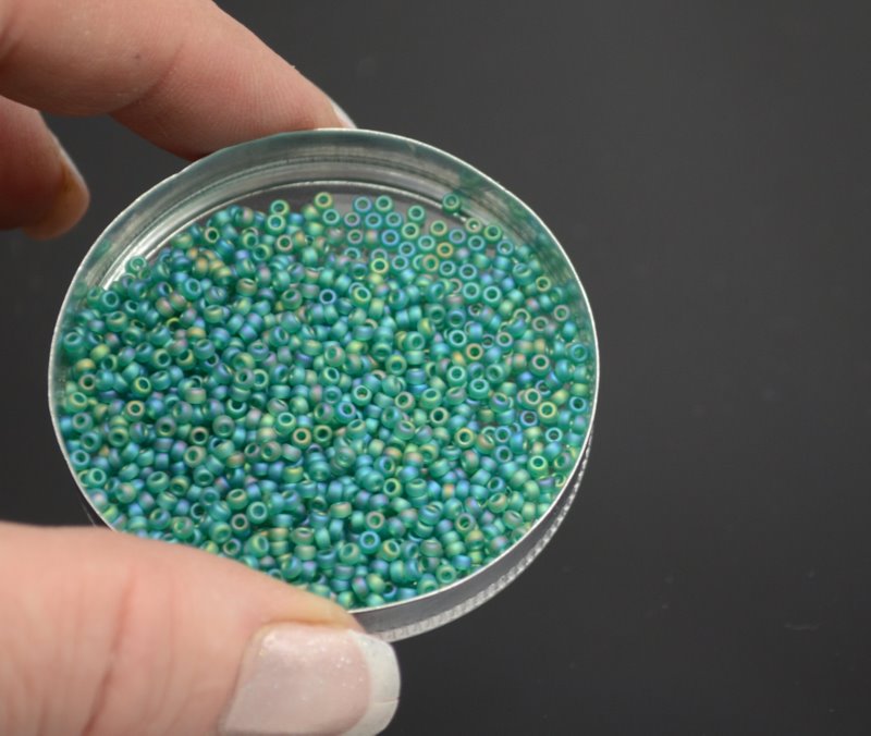 Miyuki Seed Beads 11/0 - mb11-0147FR - Matte Transparent Emerald AB 10g