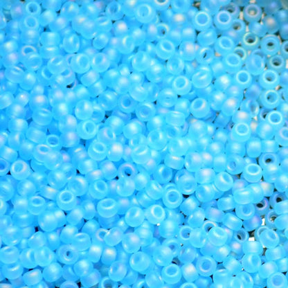 Miyuki Seed Beads 11/0 - mb11-0148FR - Matte Transparent Aqua AB 22g
