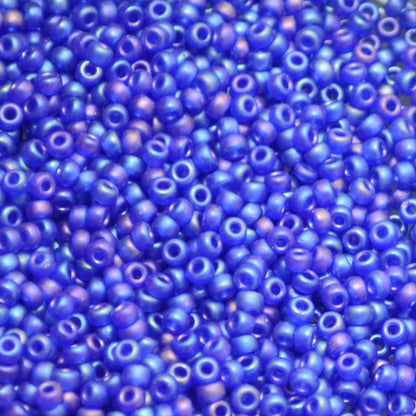 Miyuki Seed Beads 11/0 - mb11-0151FR - Matte Transparent Cobalt AB 10g