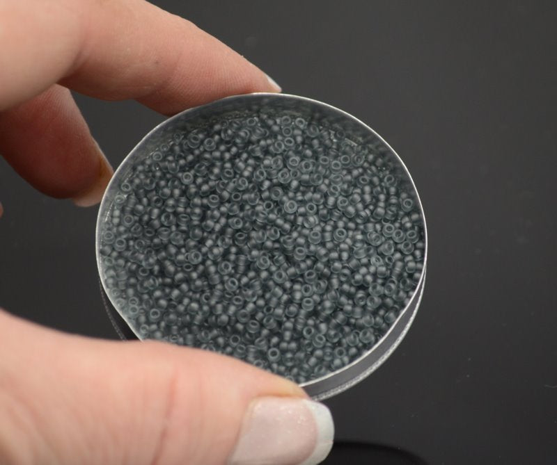 Miyuki Seed Beads 11/0 - mb11-0152F - Matte Transparent Grey 22g