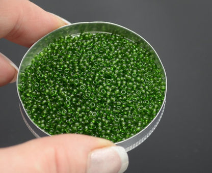 Miyuki Seed Beads 11/0 - mb11-0158 - Transparent Leaf Green 22g