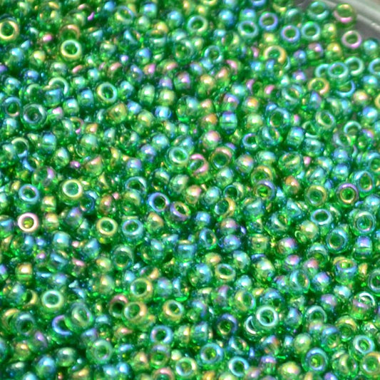 Miyuki Seed Beads - 11/0 - Transparent Light Green AB -mb11-0179b250- 250g