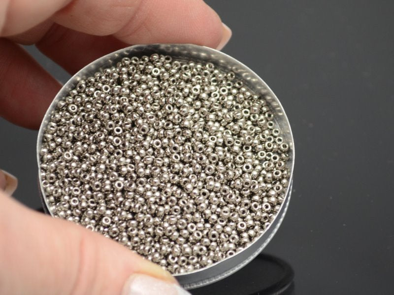 Miyuki Seed Beads 11/0 - mb11-0190 - Nickel Plated 22g