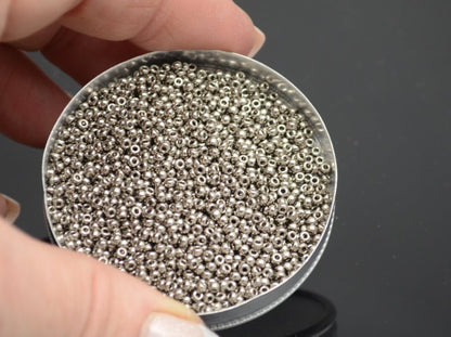 Miyuki Seed Beads 11/0 - mb11-0190 - Nickel Plated 22g