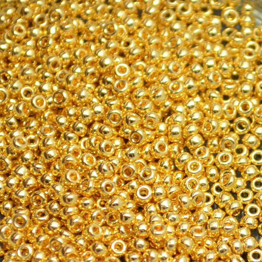 Miyuki Seed Beads - 11/0 - 24kt Gold Plated -mb11-0191b50- 50g
