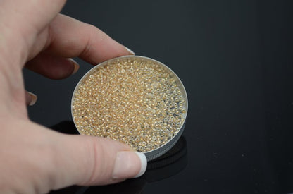 Miyuki Seed Beads 11/0 - mb11-0234 - Sparkling Metallic Gold Lined Crystal 22g