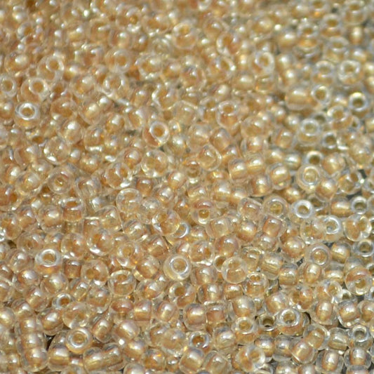 Miyuki Seed Beads - 11/0 - Sparkling Metallic Gold Lined Crystal -mb11-0234b250-