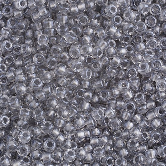 Miyuki Seed Beads 11/0 - mb11-0242 - Sparkling Pewter Lined Crystal 10g