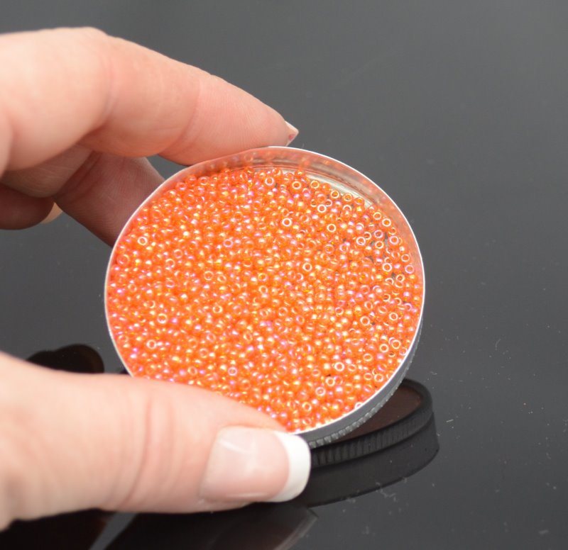 Miyuki Seed Beads 11/0 - mb11-0253 - Transparent Light Orange AB 22g