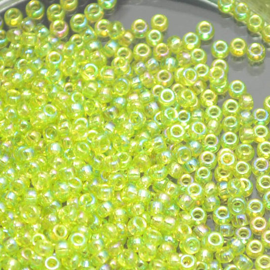 Miyuki Seed Beads 11/0 - mb11-0258 - Transparent Chartreuse AB 22g