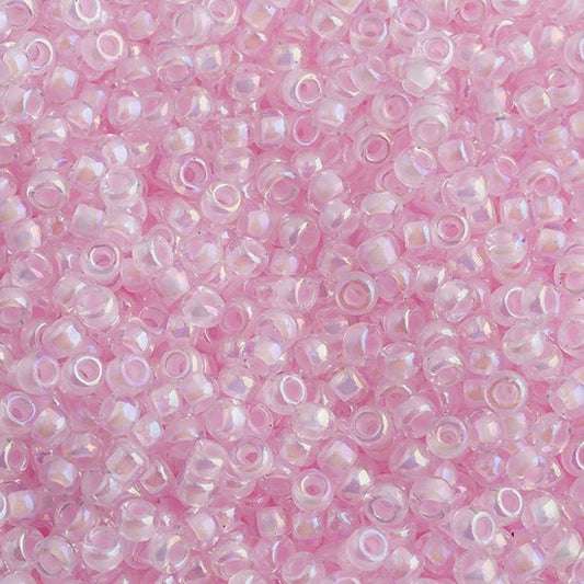 Miyuki Seed Beads - 11/0 - Pink Lined Crystal AB -mb11-0272b250- 250g