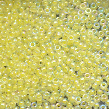 Miyuki Seed Beads 11/0 - mb11-0273 - Light Yellow Lined Crystal AB 22g