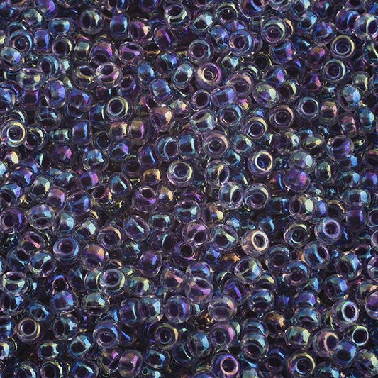 Miyuki Seed Beads - 11/0 - Amethyst Lined Crystal AB -mb11-0274b250- 250g