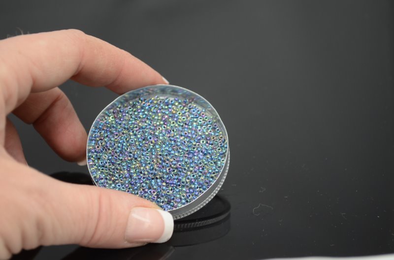 Miyuki Seed Beads 11/0 - mb11-0283 - Noir Lined Crystal AB 22g