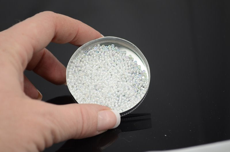 Miyuki Seed Beads 11/0 - mb11-0284 - White Lined Crystal AB 22g