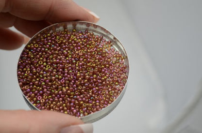 Miyuki Seed Beads 11/0 - mb11-0301 - Dark Topaz Rainbow Gold Luster 22g