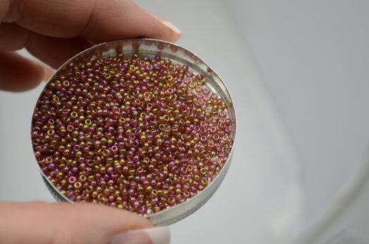 Miyuki Seed Beads 11/0 - mb11-0301 - Dark Topaz Rainbow Gold Luster 22g