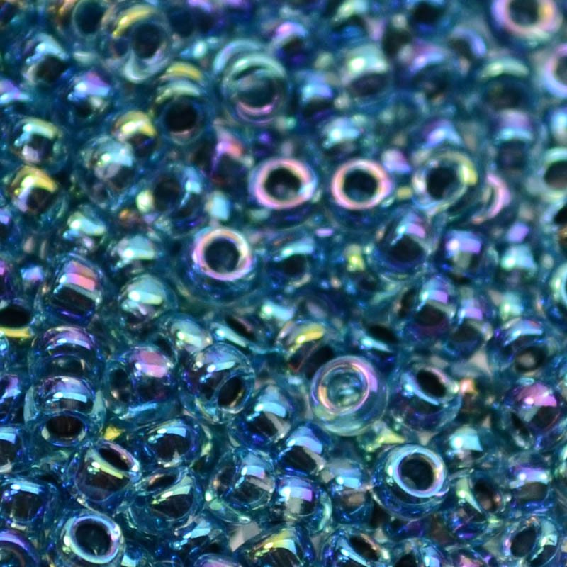 Miyuki Seed Beads 11/0 - mb11-0339 - Blue Lined Aqua AB 22g