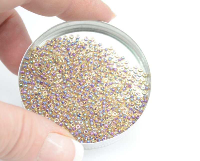 Miyuki Seed Beads 11/0 - mb11-0342 - Berry Lined Light Topaz AB 10g