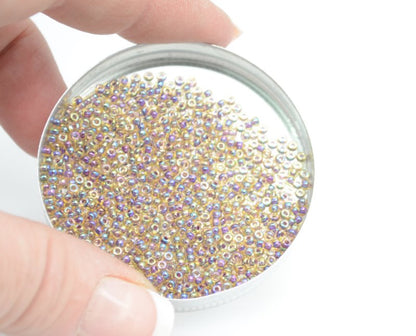 Miyuki Seed Beads 11/0 - mb11-0342 - Berry Lined Light Topaz AB 10g