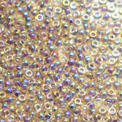 Miyuki Seed Beads 11/0 - mb11-0342 - Berry Lined Light Topaz AB 10g