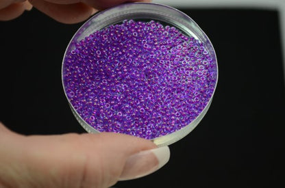 Miyuki Seed Beads 11/0 - mb11-0352 - Fuchsia Lined Aqua Luster 22g