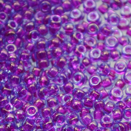 Miyuki Seed Beads - 11/0 - Fuchsia Lined Aqua Luster -mb11-0352b250- 250g
