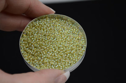 Miyuki Seed Beads 11/0 - mb11-0359 - Pale Blue Lined Light Topaz Lustre 10g