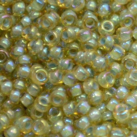 Miyuki Seed Beads - 11/0 - Pale Blue Lined Light Topaz Lustre -mb11-0359b250- 25