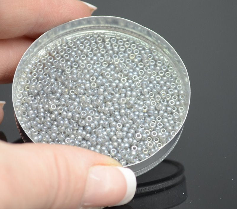 Miyuki Seed Beads 11/0 - mb11-0368 - Silver Grey Luster 22g