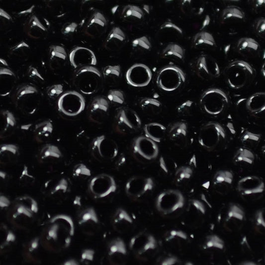 Miyuki Seed Beads 11/0 - mb11-0401 - Opaque Black 22g