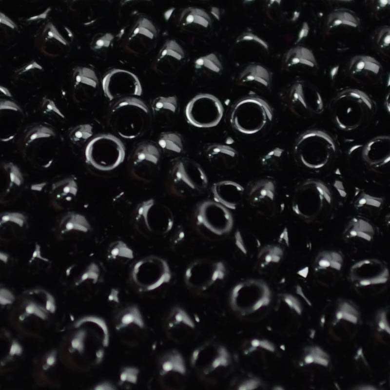 Miyuki Seed Beads - 11/0 - Opaque Black -mb11-0401b250- 250g