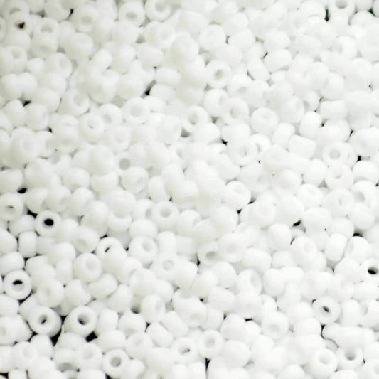 Miyuki Seed Beads - 11/0 - Matte Chalk White -mb11-0402Fb250- 250g